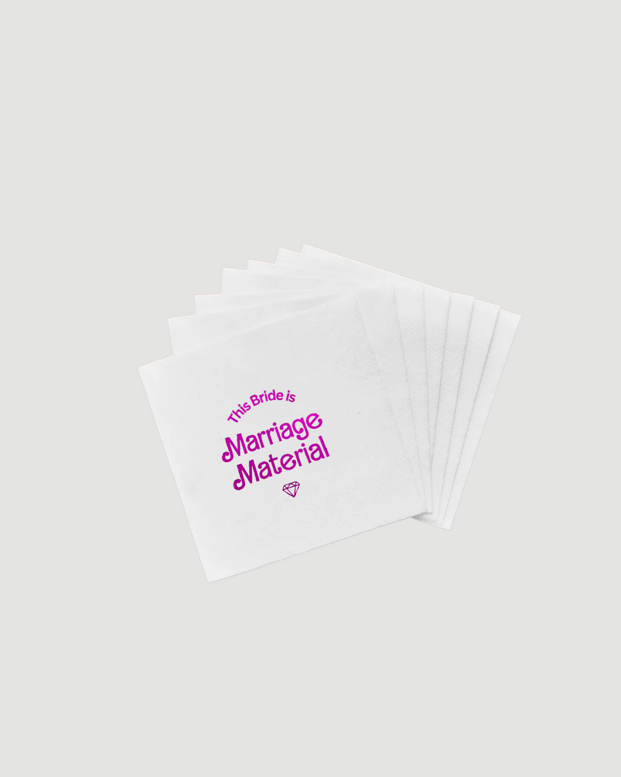 The Bride is Marriage Material Napkins (pack of 20)
