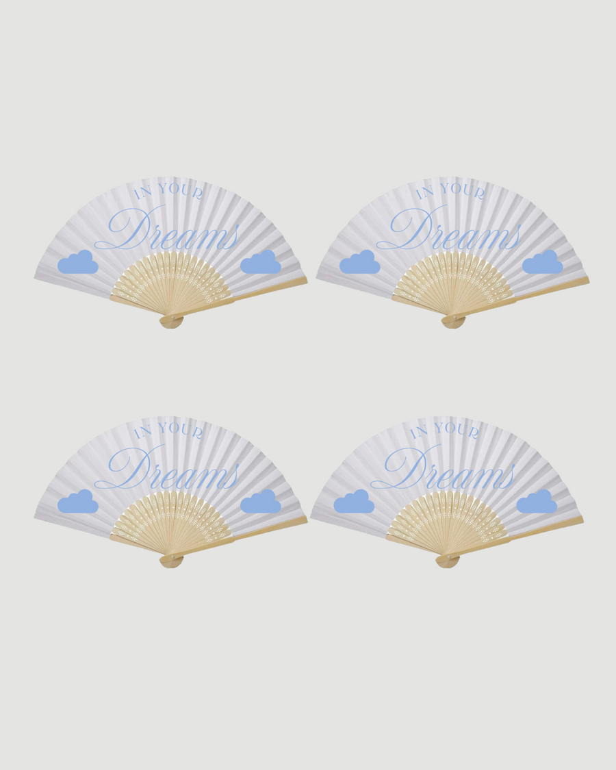 In Your Dreams Paper Fan (pack of 4)