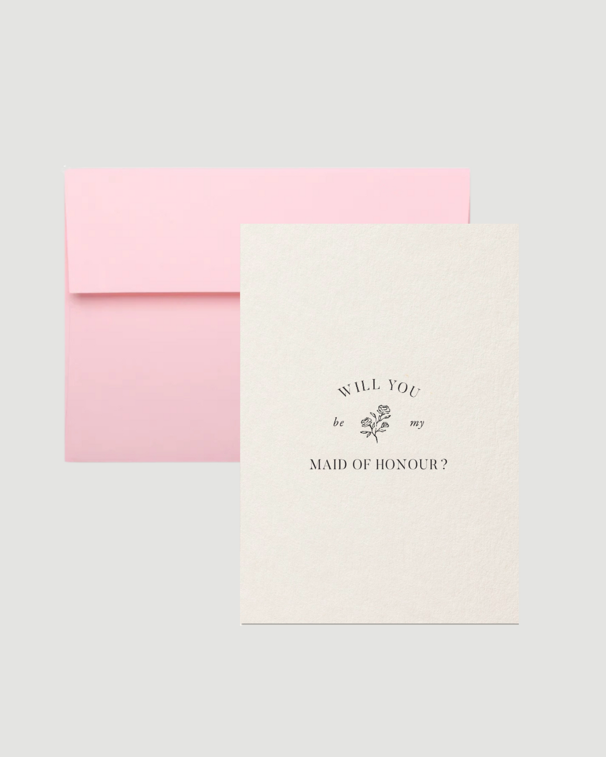 Will You Be My MOH Card Portrait Illustration