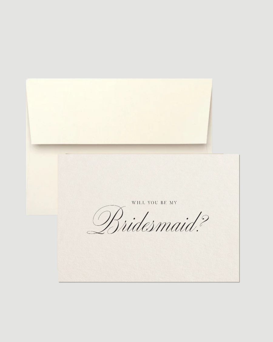 Will You Be My Bridesmaid Card Script