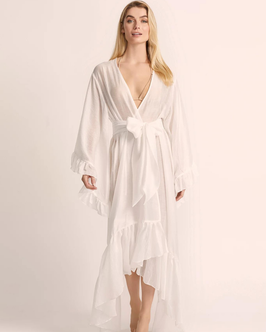White Gaylene Bridal Robe – Gigi & Olive
