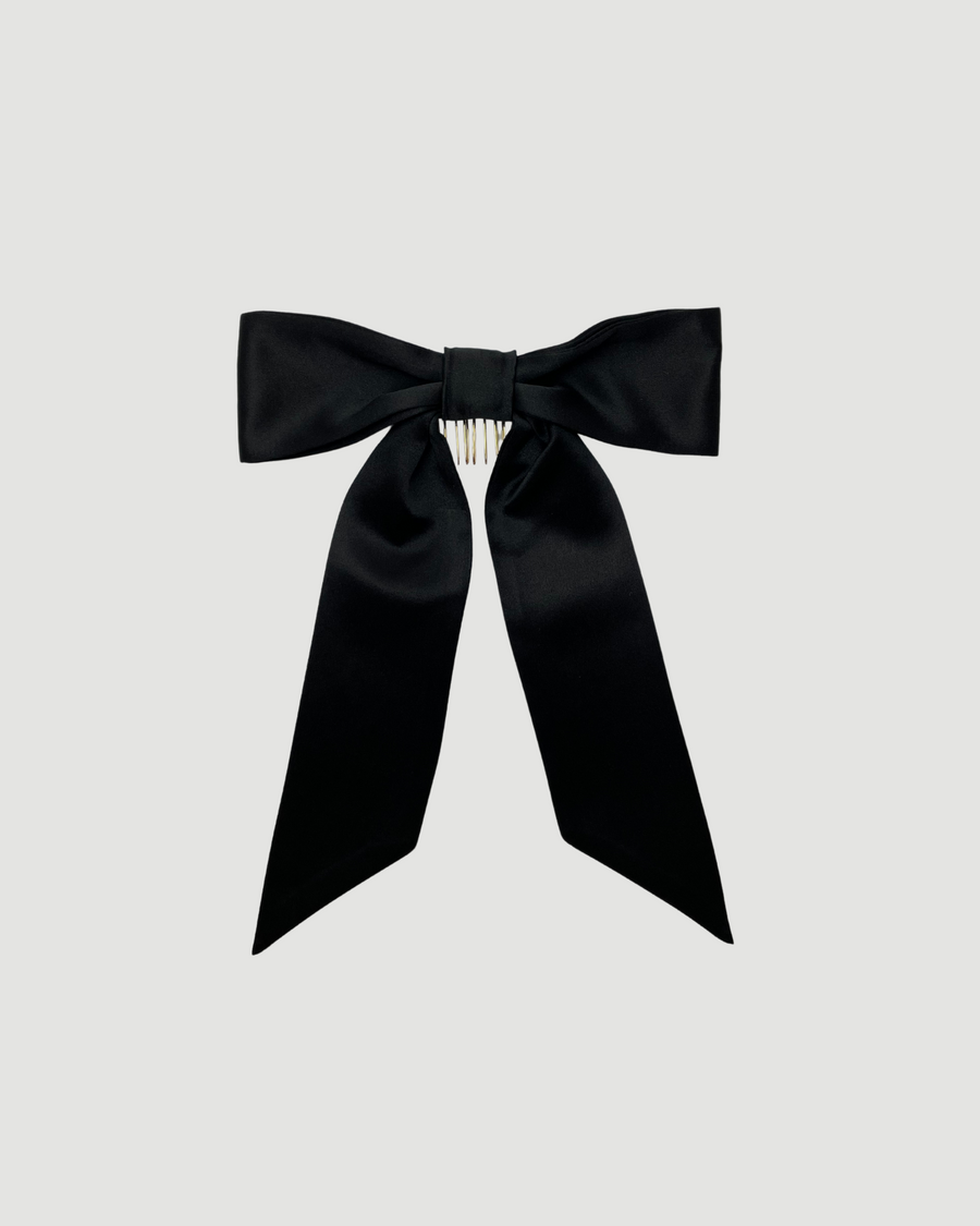 Classic Silk Bow in Black