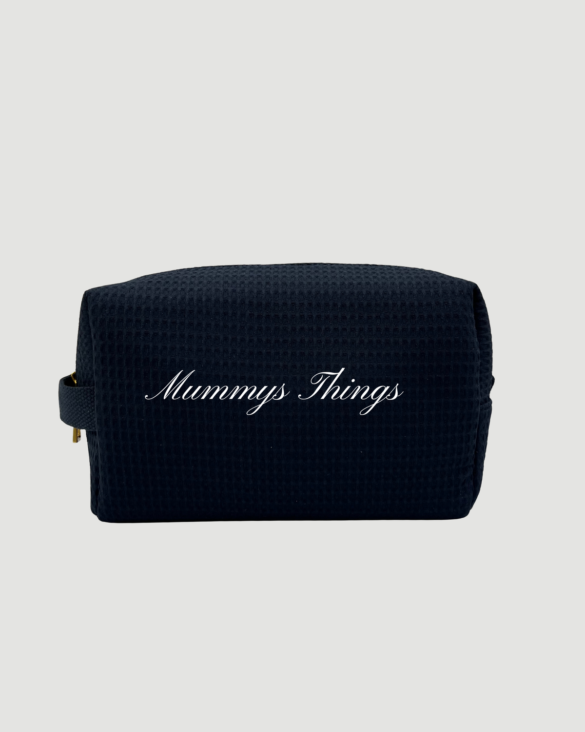 Navy Waffle Pouch