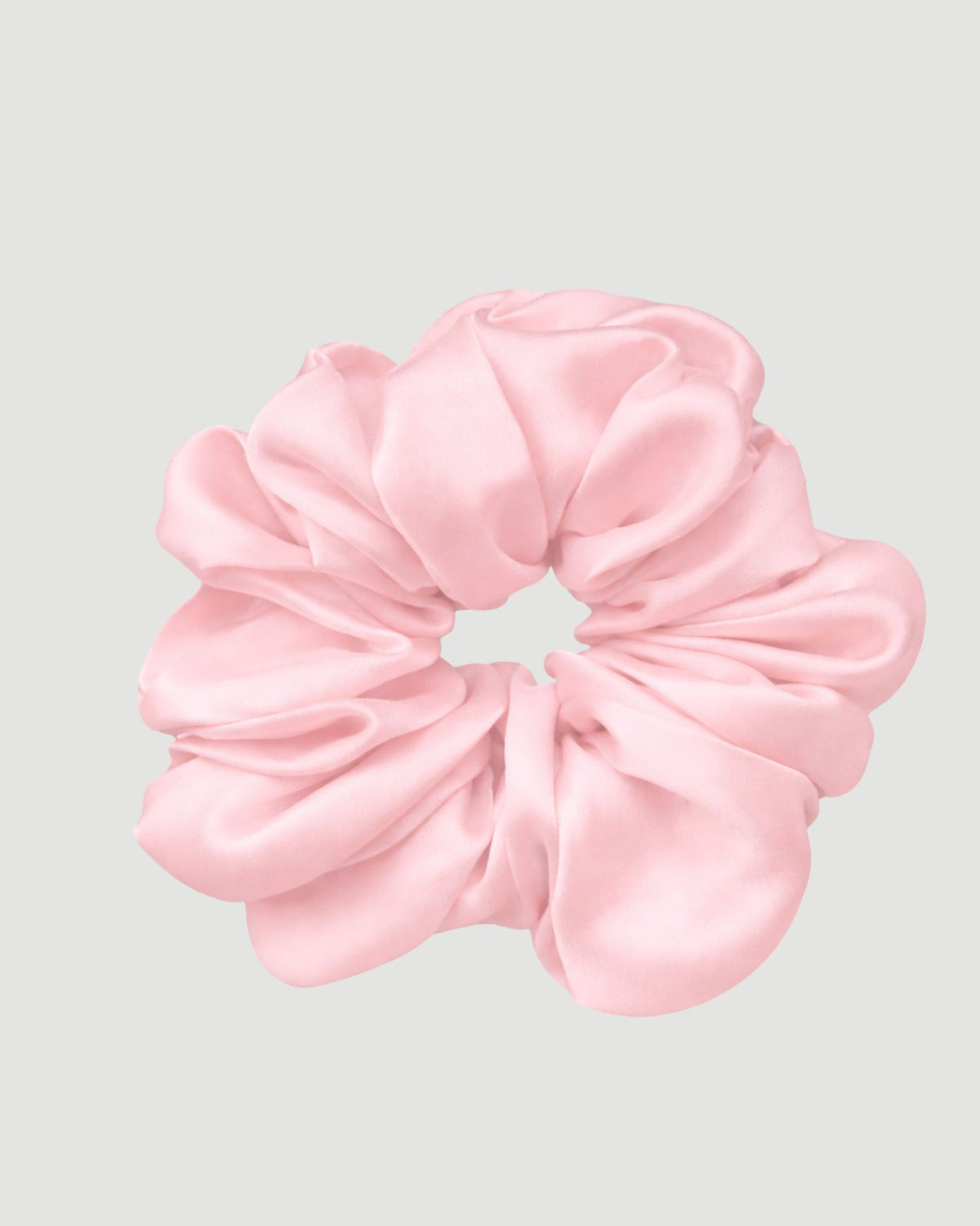 Pink Silk Scrunchie