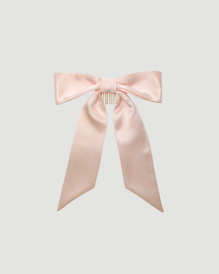 Classic Silk Bow in Light Pink