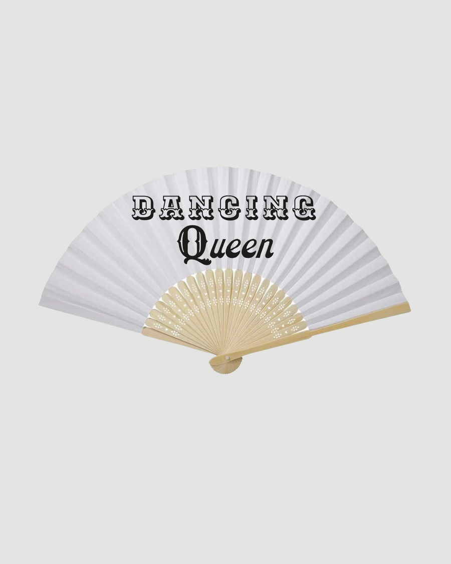Dancing Queen Paper Fan (Pack of 4)