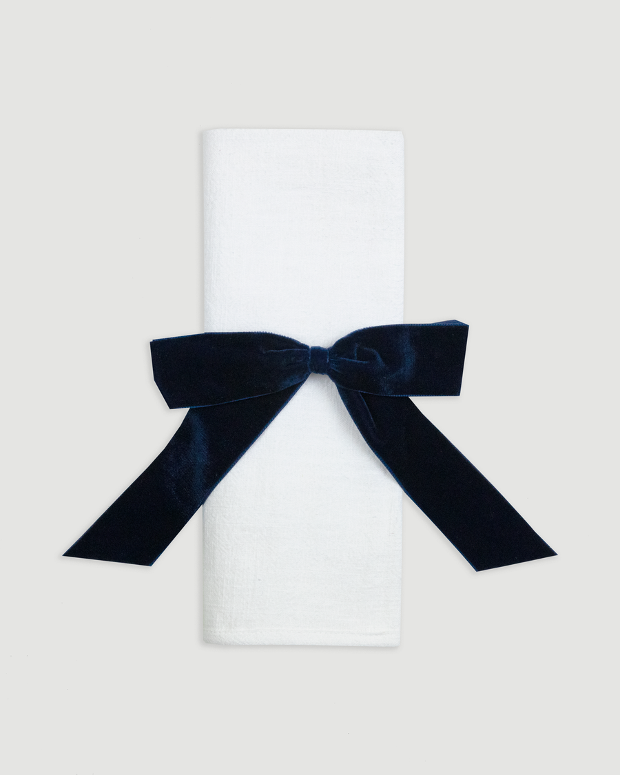 Personalised Velvet Bow Place Setting