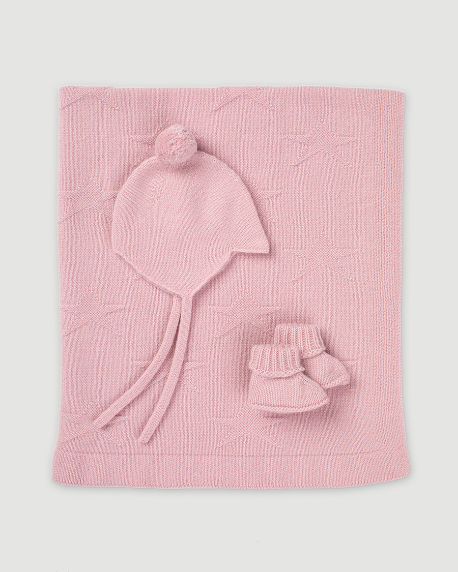 Cashmere Baby Set in Pink
