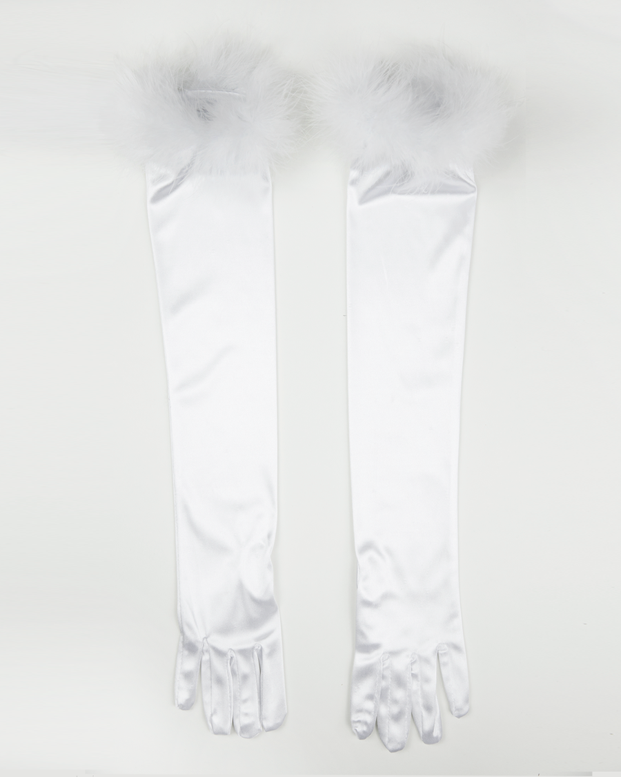 White Feather Gloves