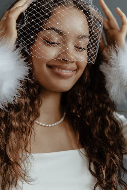 Diamante Birdcage Veil