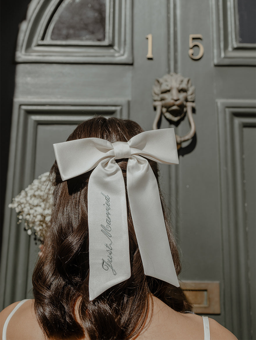Classic Bridal Silk Bow