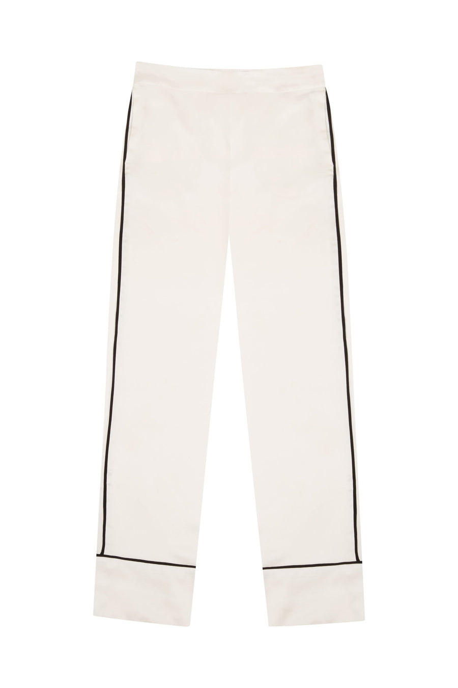 Classic White Silk Pyjama Set - sample sale