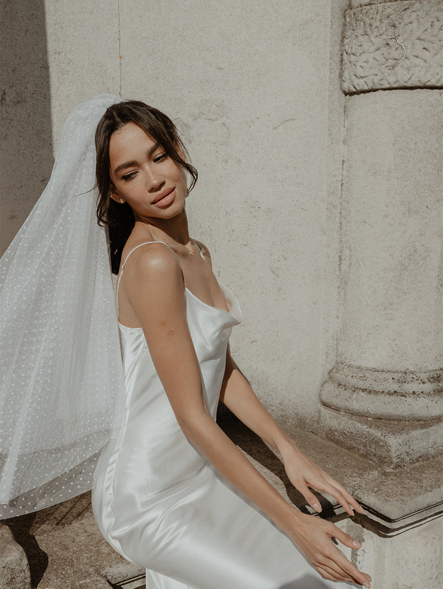 Mini Polka Dot Midi Veil