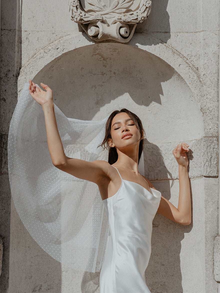 Mini Polka Dot Midi Veil