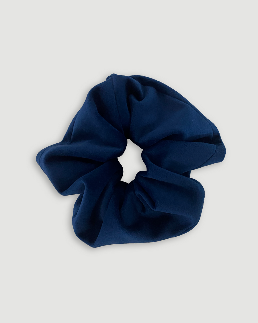 Navy Velvet Scrunchie