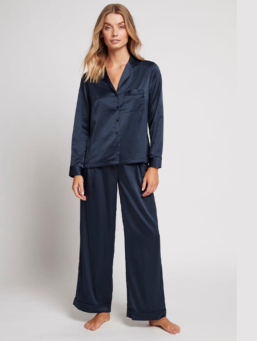 Sample Sale Navy TONI LONG SLEEVE & LONG PJ SET