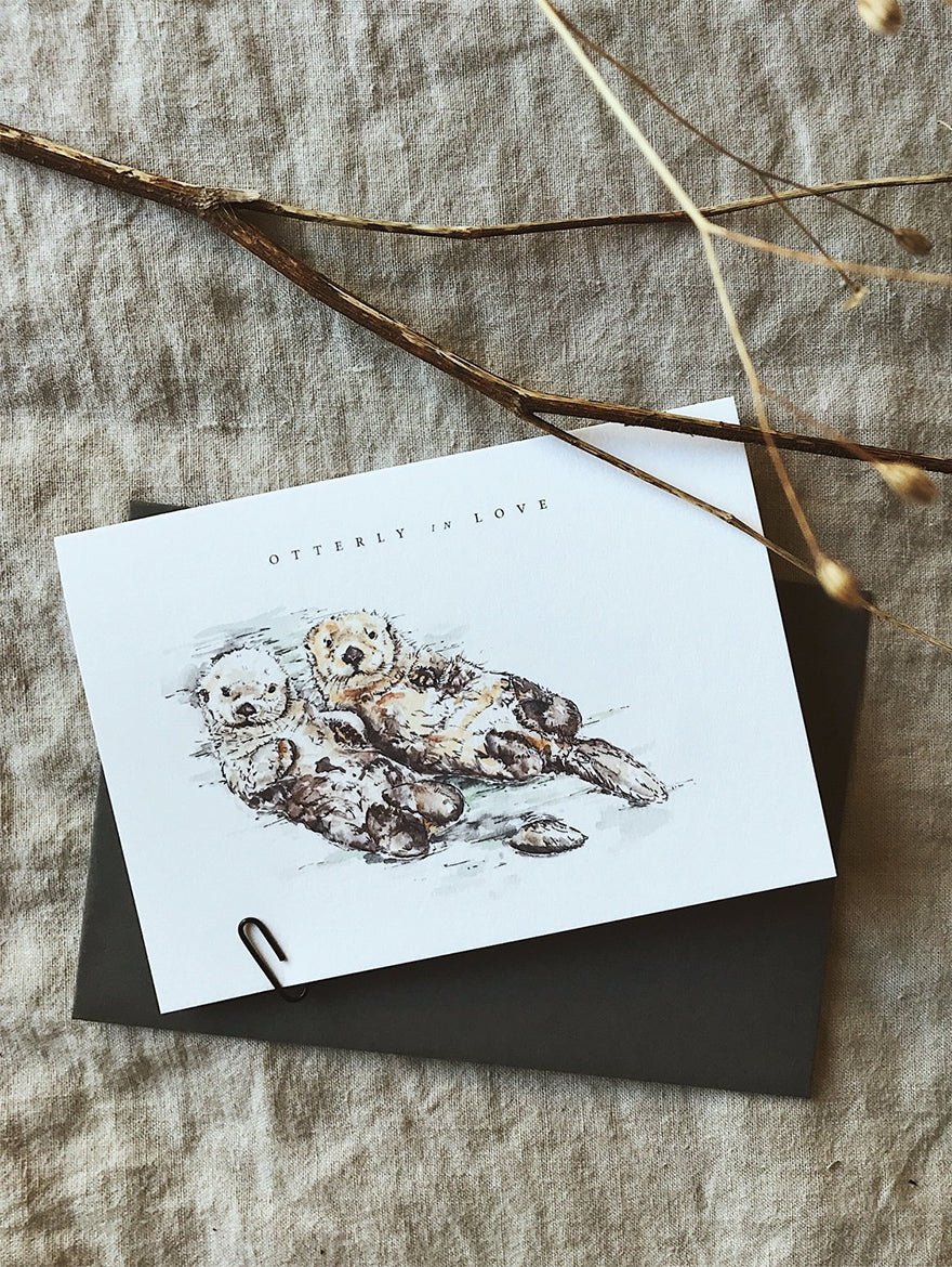 Otterly in Love Card
