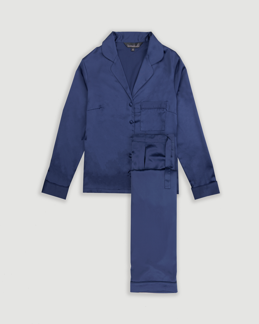 Sample Sale Navy TONI LONG SLEEVE & LONG PJ SET