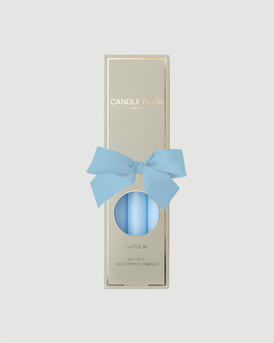 Pale Blue Candles (set of 6)