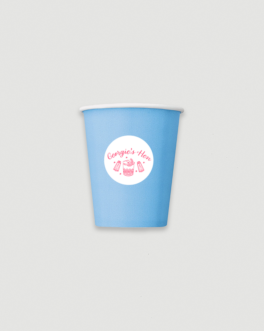 Personalised outlet paper cups