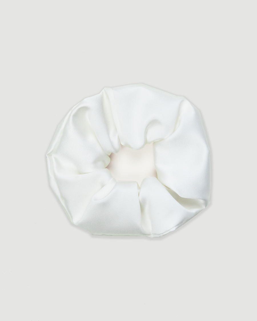 Classic White Scrunchie
