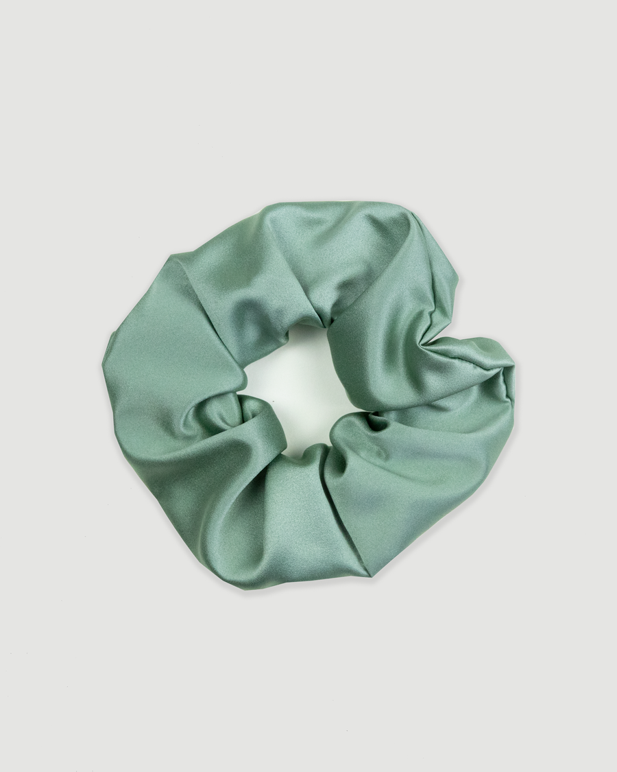 Peridot Green Silk Scrunchie