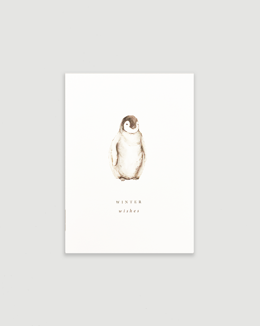 Penguin Winter Wishes Christmas Card
