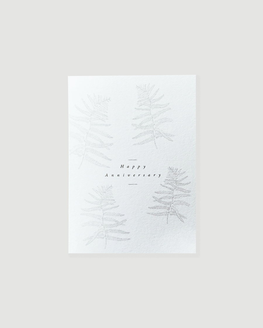 Botanical Ferns Anniversary Card
