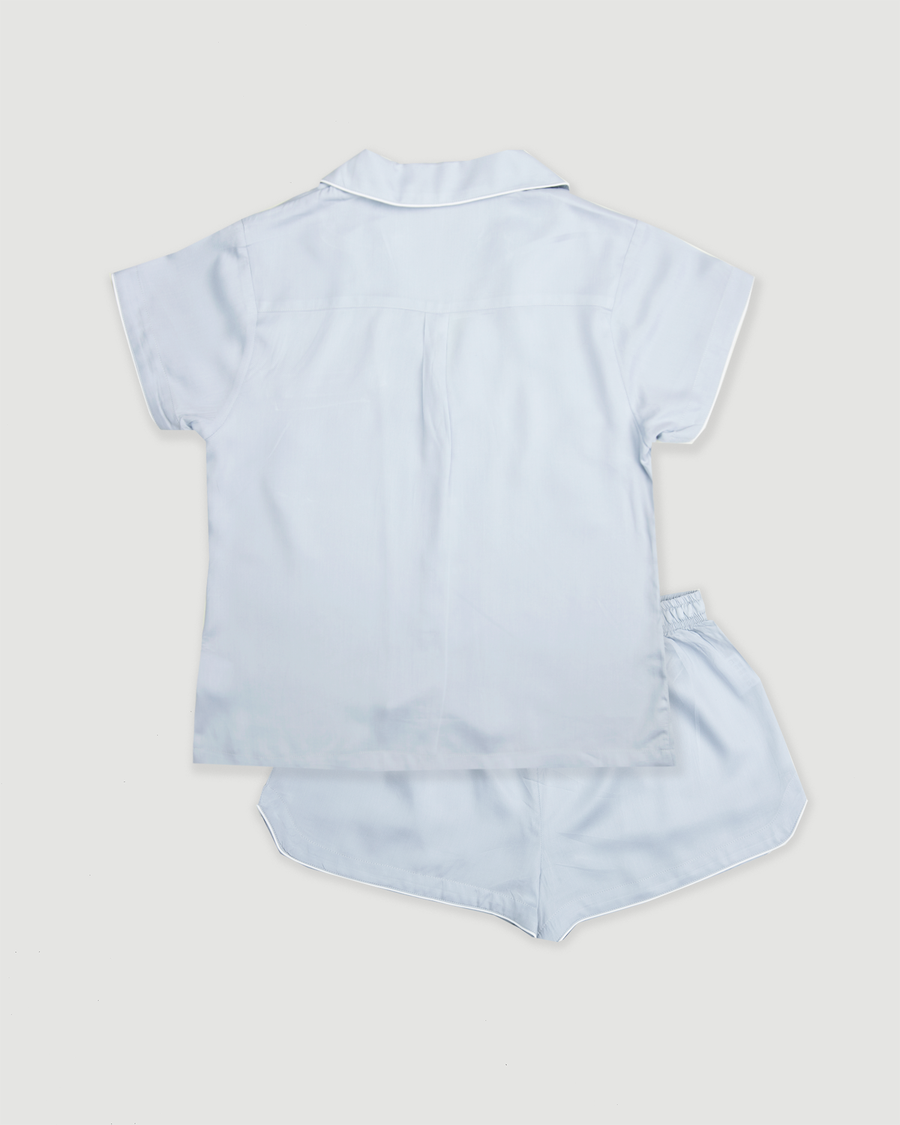 Eggshell Blue Eva Short Tencel PJs